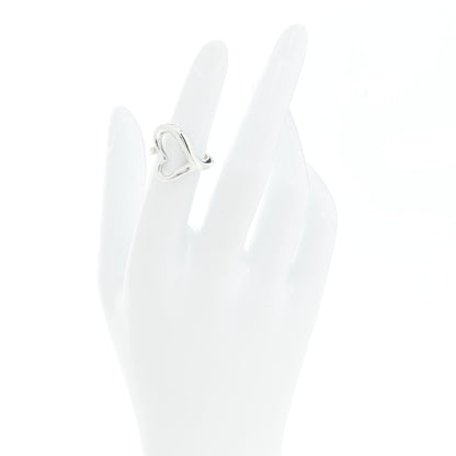 Tiffany Sterling Silver Elsa Peretti Open Heart Ring 48 4.5 2 of 4