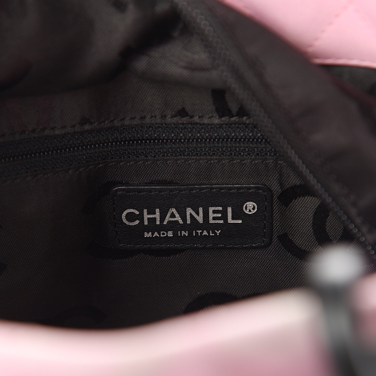 Chanel Calfskin Quilted Medium Cambon Tote Pink Black 5 of 9