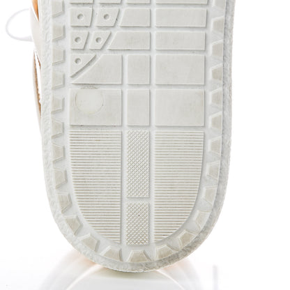Gucci Calfskin Miro Soft Mens Glow Light High Top Sneakers 8.5 White Gold 15 of 16