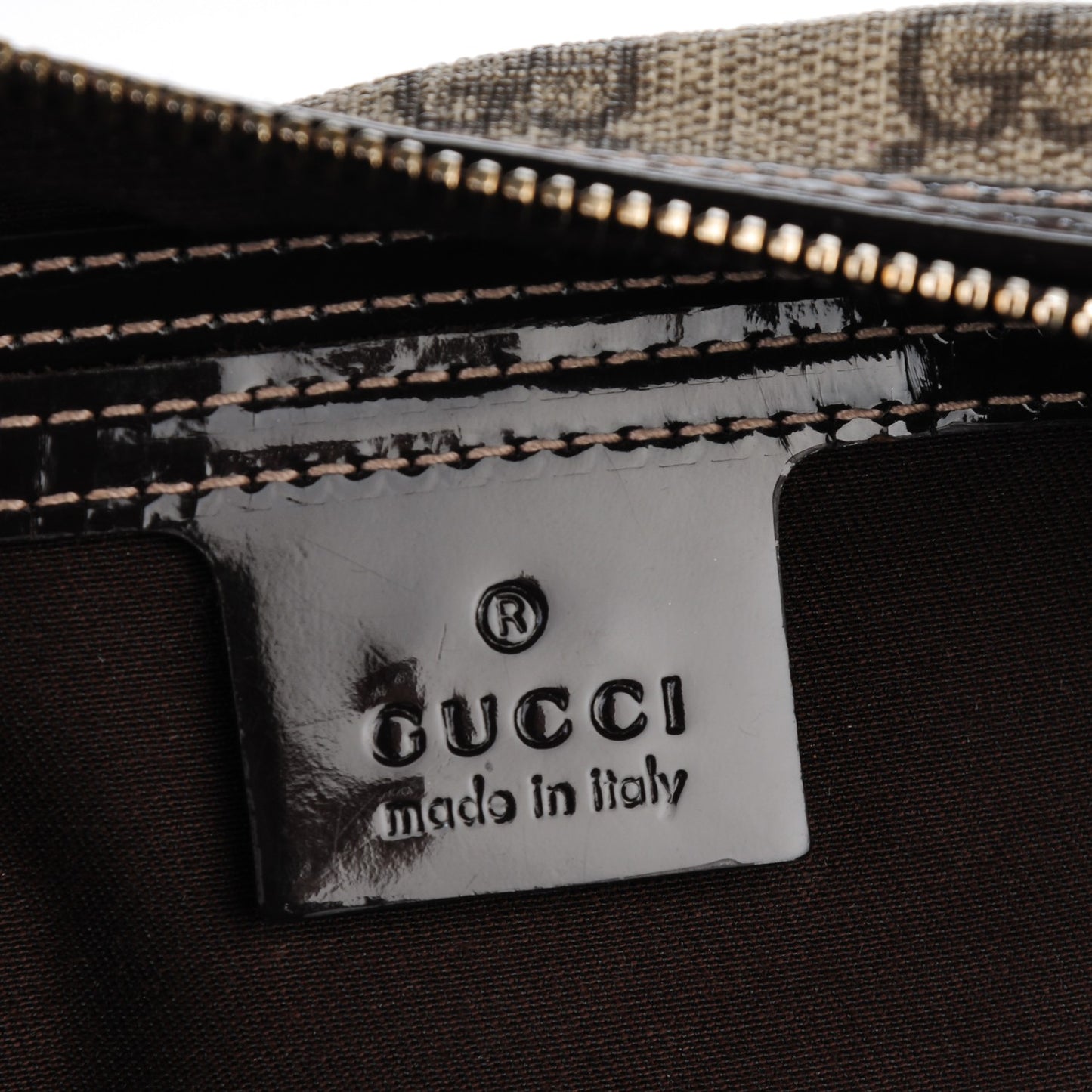 GG Plus Monogram Medium Joy Boston Dark Brown