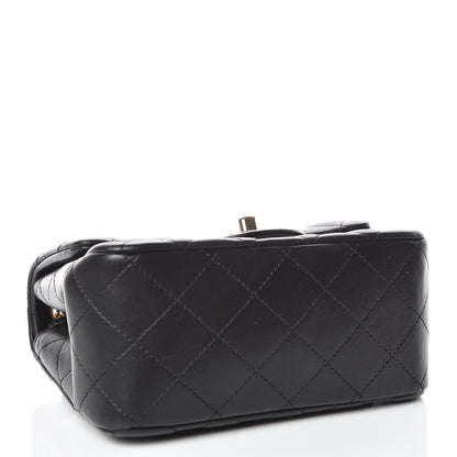 Chanel Lambskin Quilted Mini Square Flap Black 4 of 10