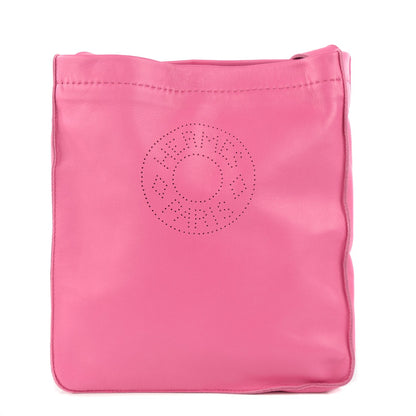 Hermes Milo Lambskin Clou De Selle Pouch Rose Tyrien 1 of 14