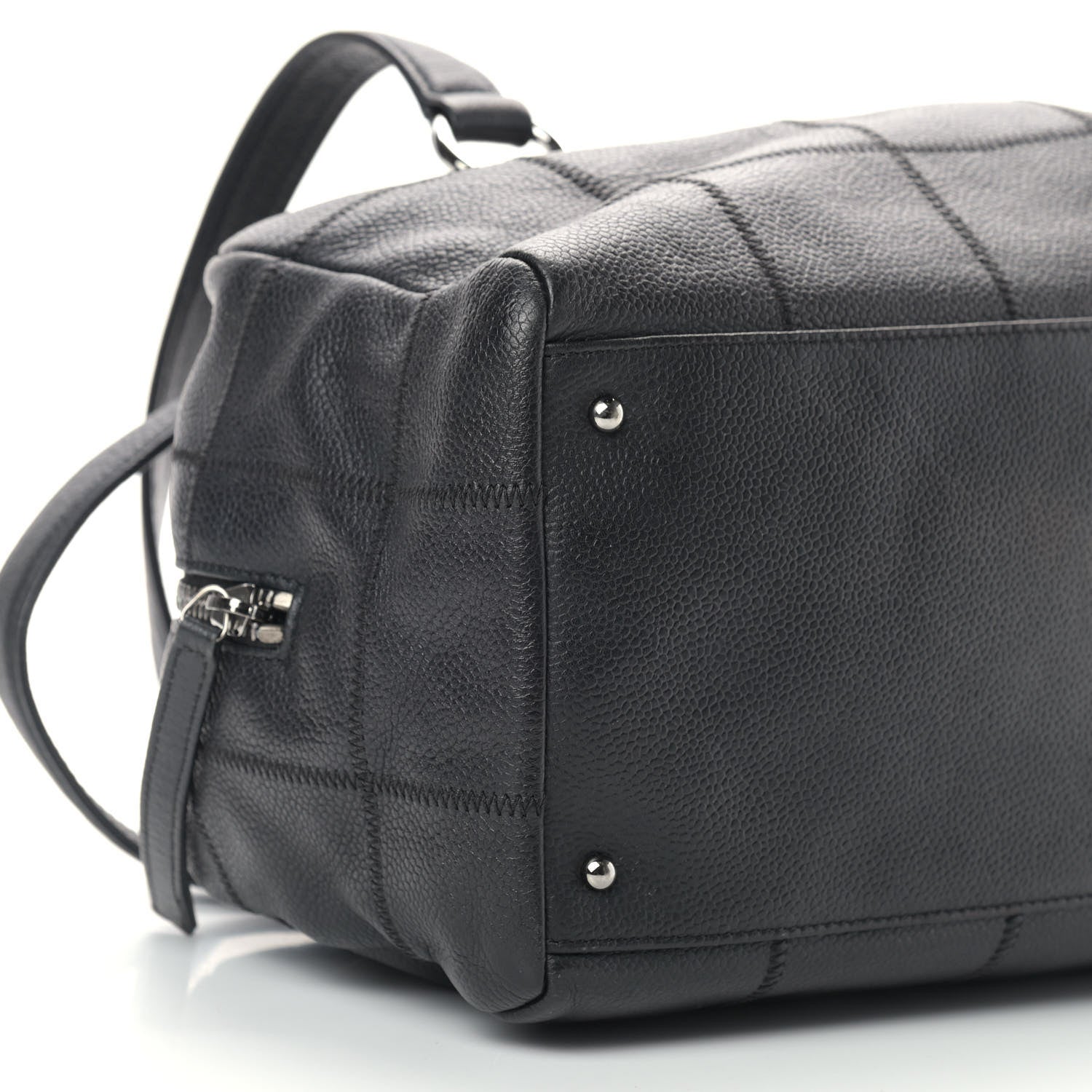 Chanel Caviar Square Stitched Tote Black 8 of 10
