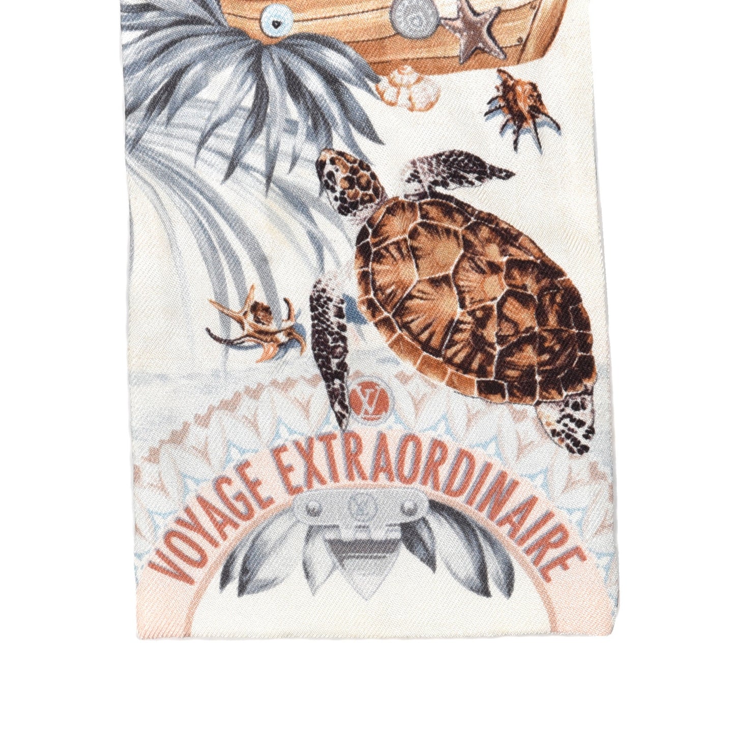 Silk Voyage Extraordinaire Bandeau Blue Grey