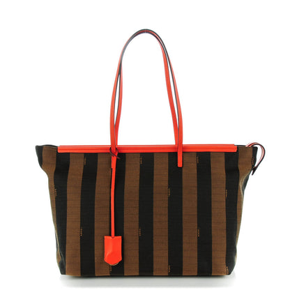 Fendi Pequin Vitello Roll Tote Tobacco Papavero 1 of 9