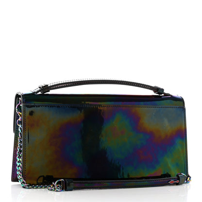 Christian Louboutin Iridescent Patent Calfskin Mini Elisa Baguette Dark Rainbow 2 of 16