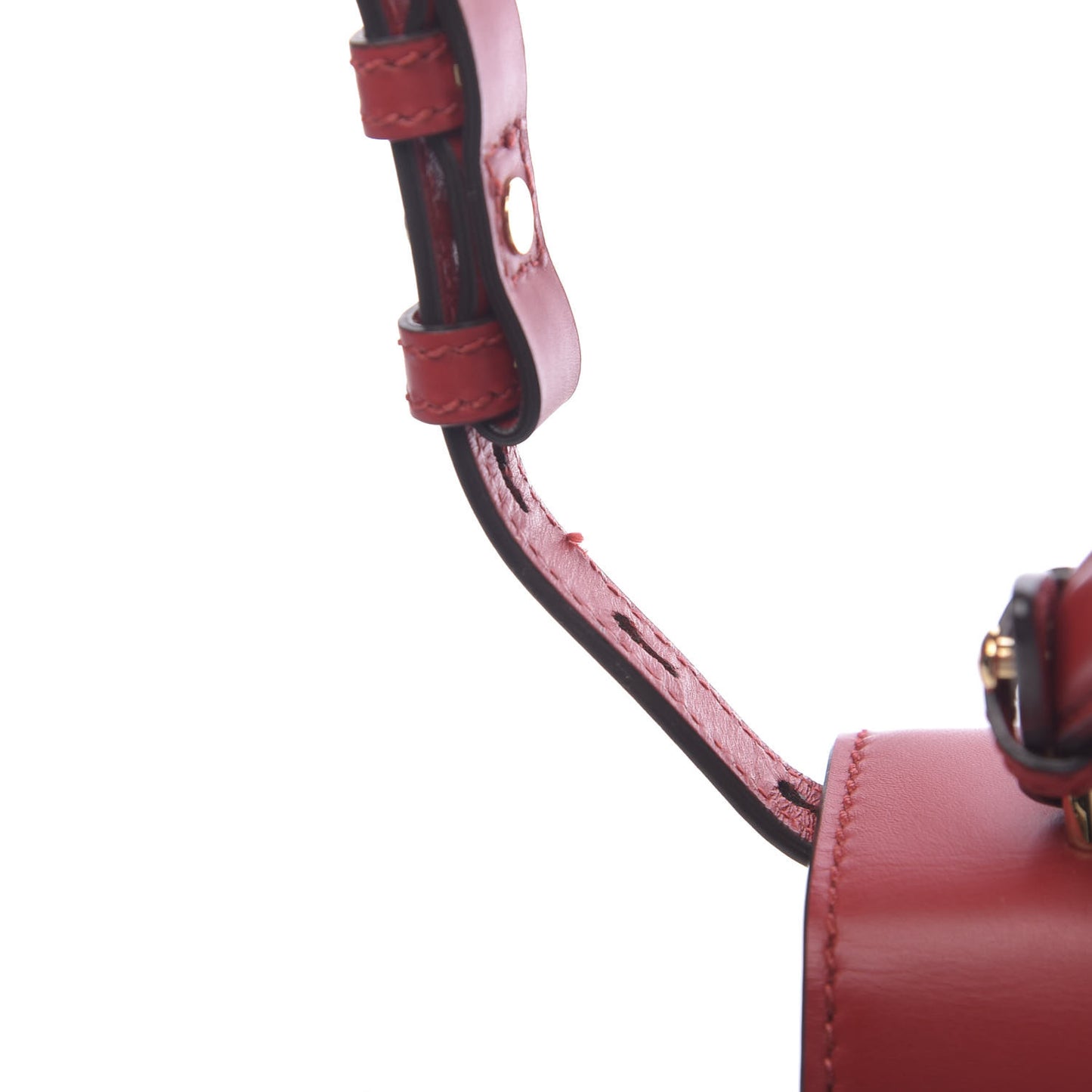 Calfskin Mini Sylvie Top Handle Bag Hibiscus Red