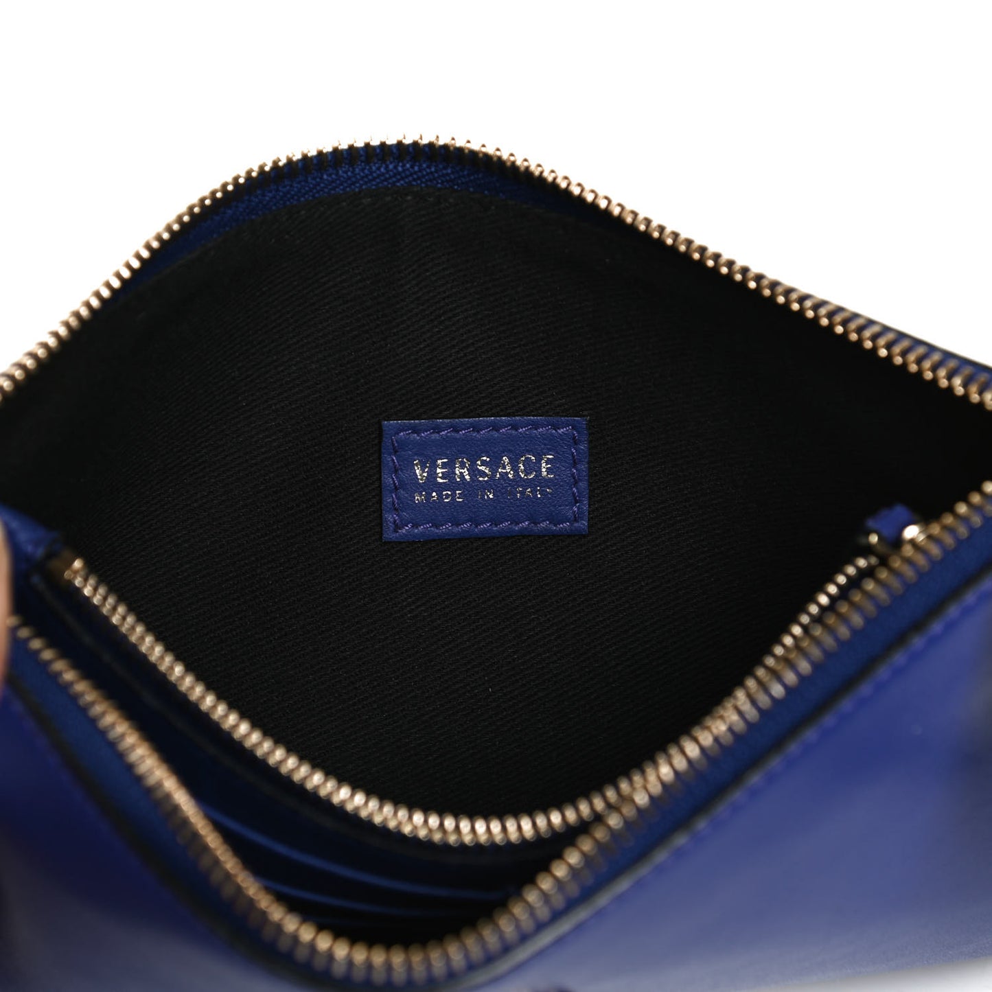 Vitello Medusa Wrist Pouch Blue