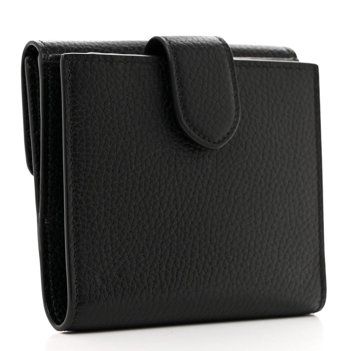 Dollar Calfskin Medium GG Marmont Wallet Black