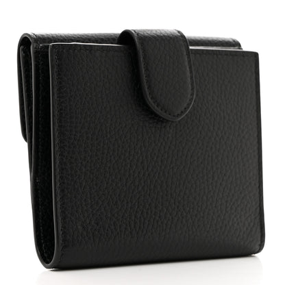 Gucci Dollar Calfskin Medium GG Marmont Wallet Black 3 of 9