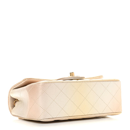 Chanel Metallic Goatskin Quilted Mini Rectangular Flap Gold 4 of 10