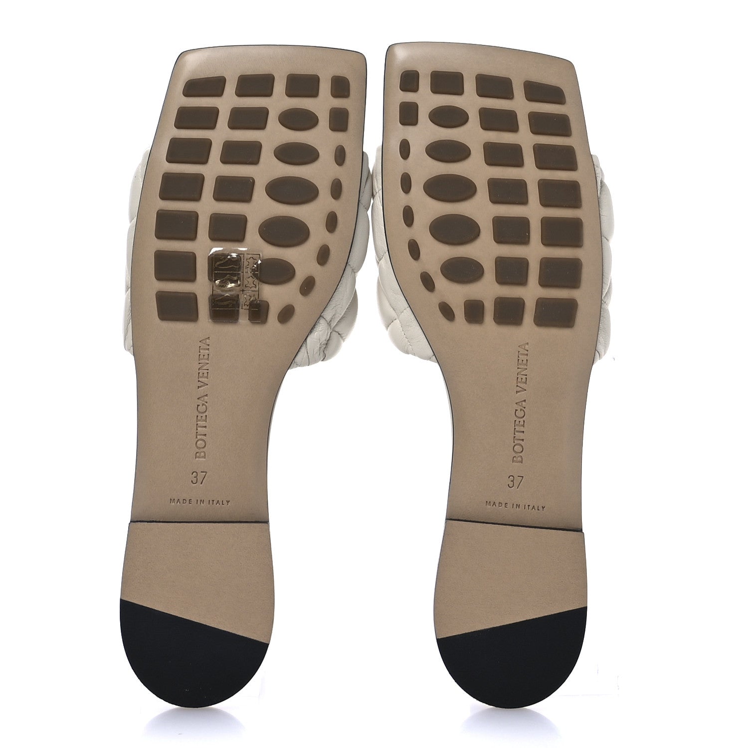 Bottega Veneta Nappa Matelasse Padded Flat Sandals 37 Sea Salt 6 of 8