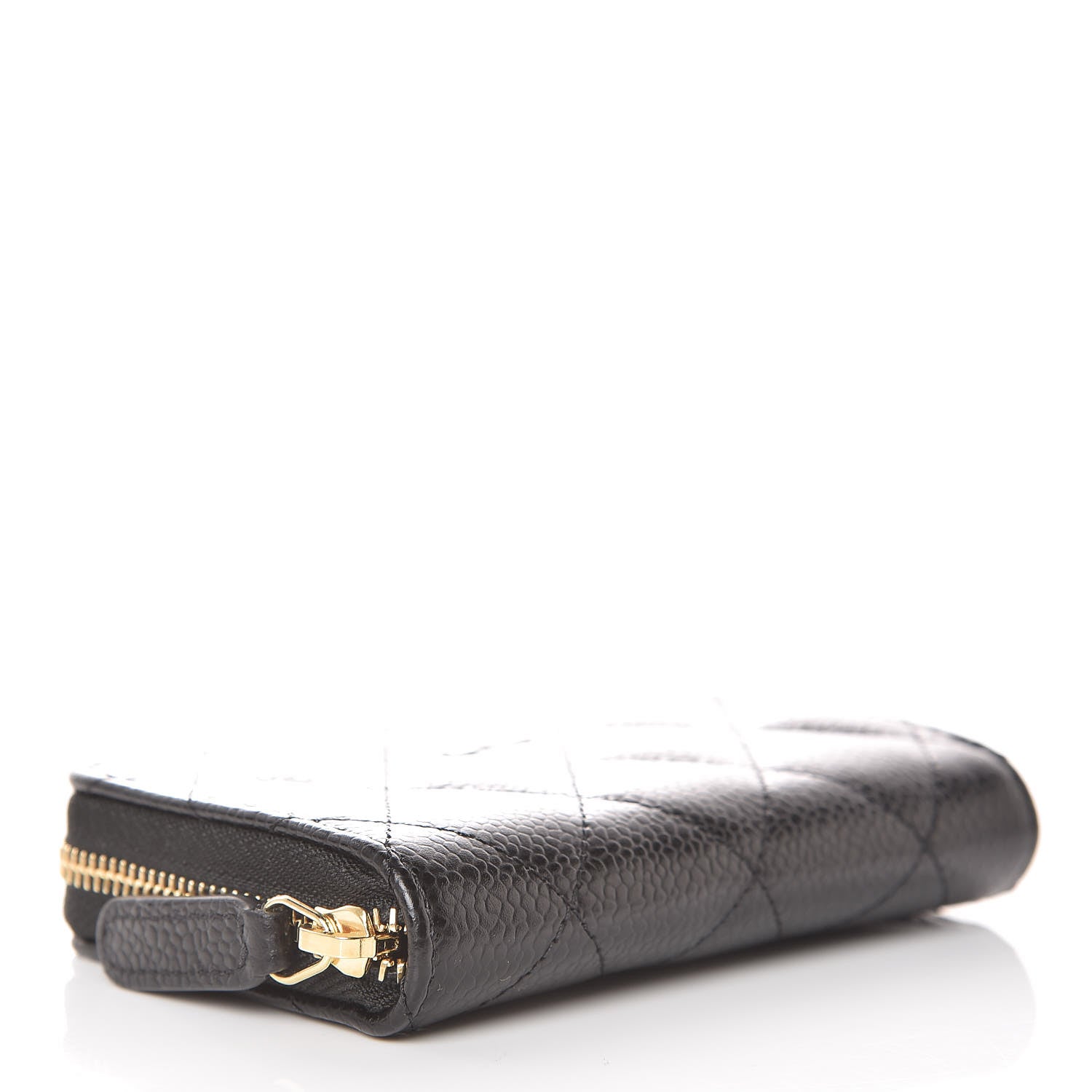 Chanel Caviar Quilted Zip Coin Purse Black 4 of 8