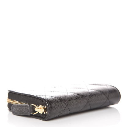 Chanel Caviar Quilted Zip Coin Purse Black 4 of 8