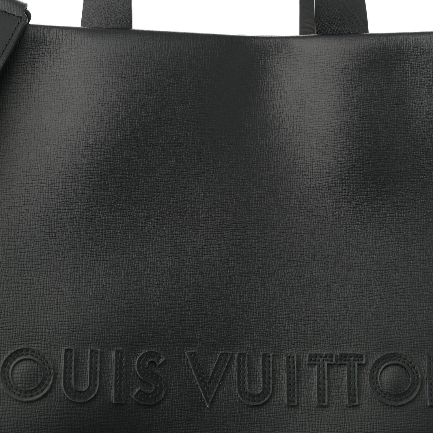Louis Vuitton Cowhide Shopper Bag MM Black 7 of 9