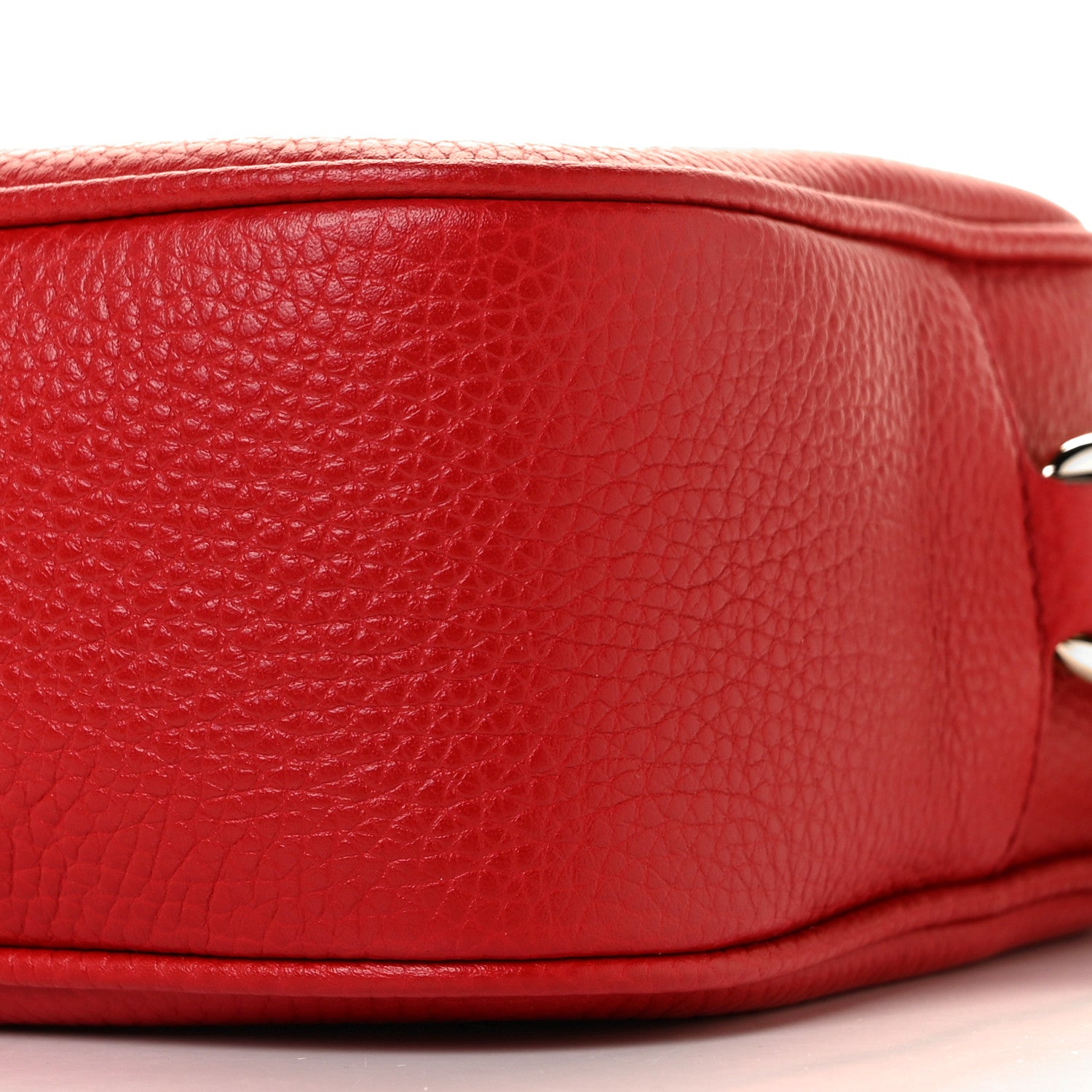 Gucci Pebbled Calfskin Small Soho Disco Bag Vibrant Red 8 of 8