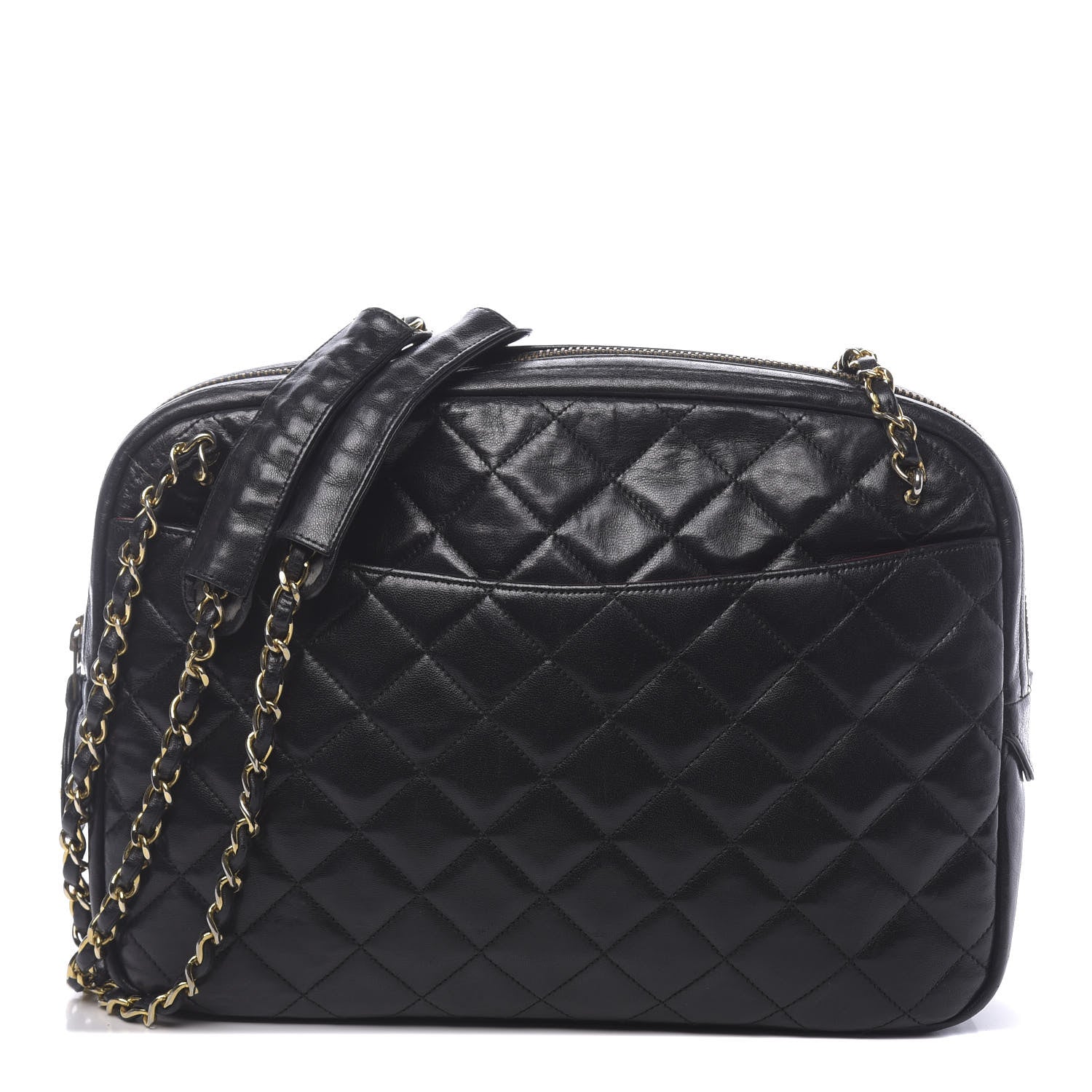 Chanel Lambskin Quilted Medium Camera Case Black 1 of 11