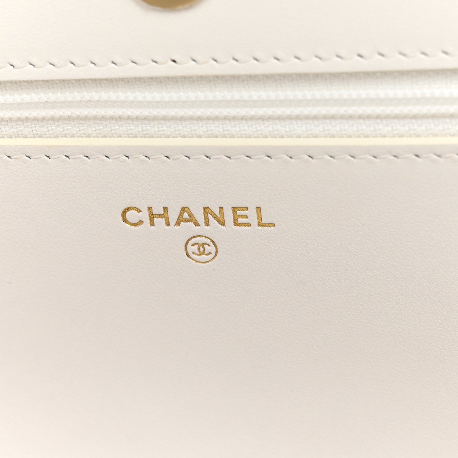 Chanel Caviar Quilted Boy Wallet On Chain WOC White 6 of 12