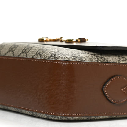 Gucci GG Supreme Monogram Small Horsebit 1955 Shoulder Bag Beige Brown Sugar 11 of 14