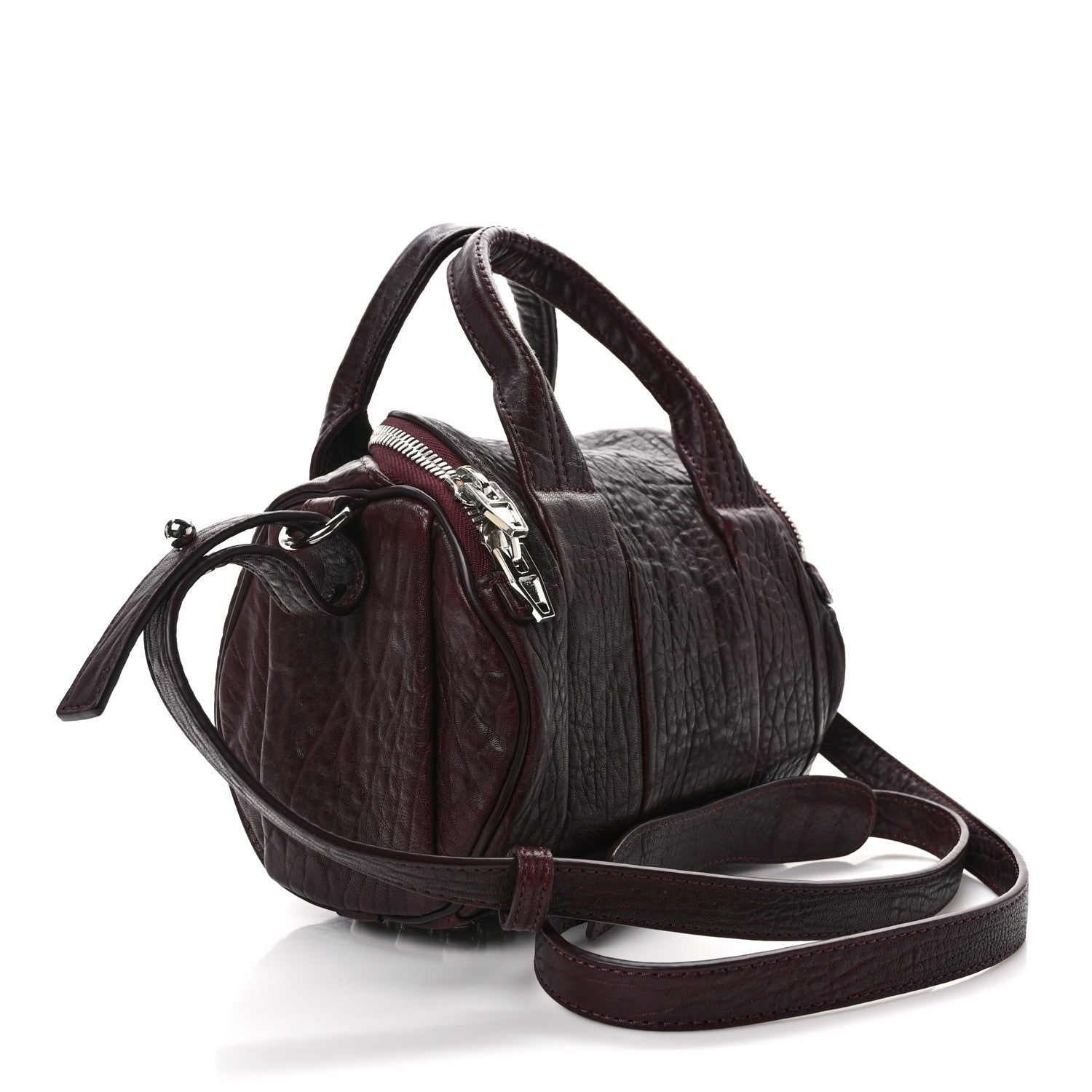 Alexander Wang Pebbled Calfskin Mini Rockie Matte Beet 3 of 8