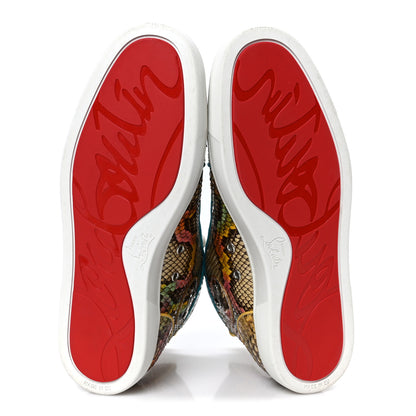 Christian Louboutin Snakeskin Mens Louis Flat Sneakers 40 Multicolor 6 of 10