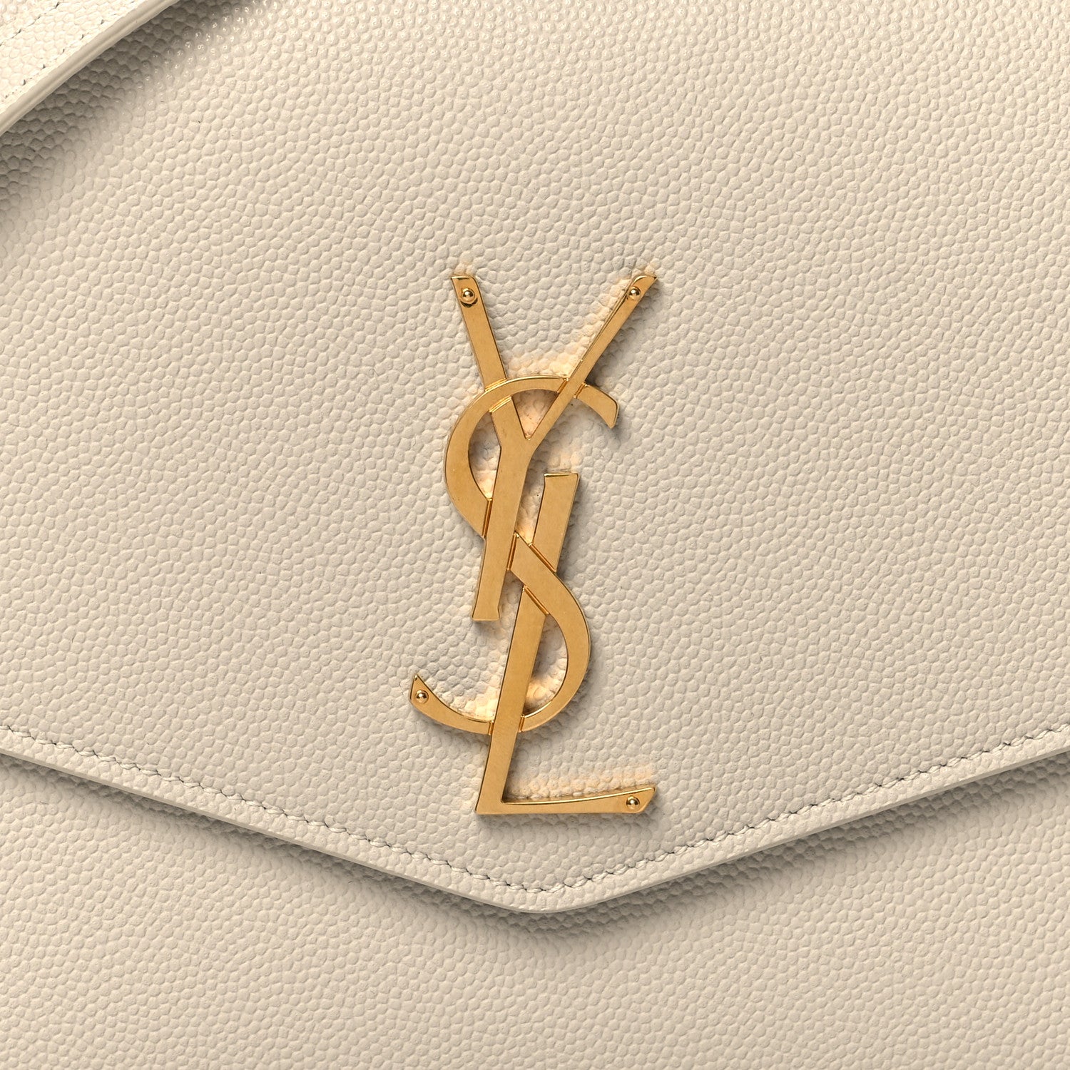 Saint Laurent Grain de Poudre Mini Uptown Crossbody Bag Blanc Vintage 9 of 12