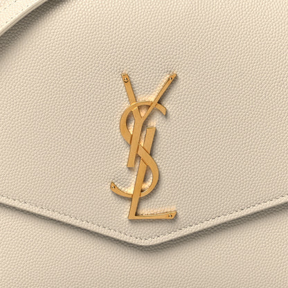 Saint Laurent Grain de Poudre Mini Uptown Crossbody Bag Blanc Vintage 9 of 12