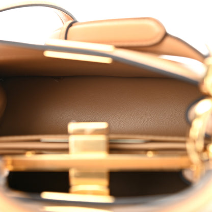 Fendi Shiny Nappa Petite Peekaboo I SEE U Satchel Miele Scuro 6 of 10