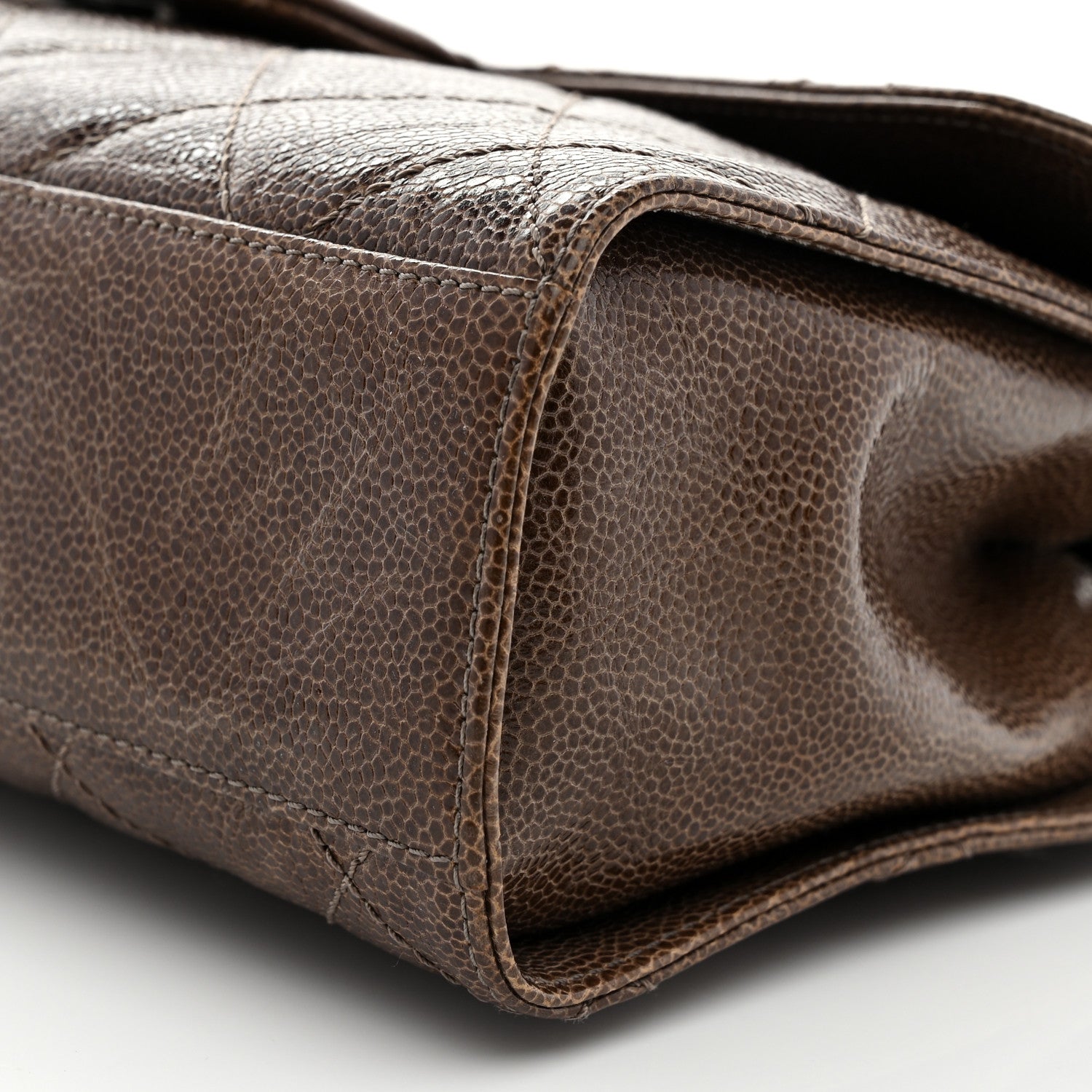 Chanel Crumpled Grained Calfskin Medium CC Crave Flap Brown 11 of 11