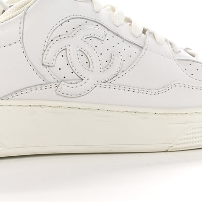 Chanel Calfskin CC Womens Sneakers 40.5 White 12 of 14