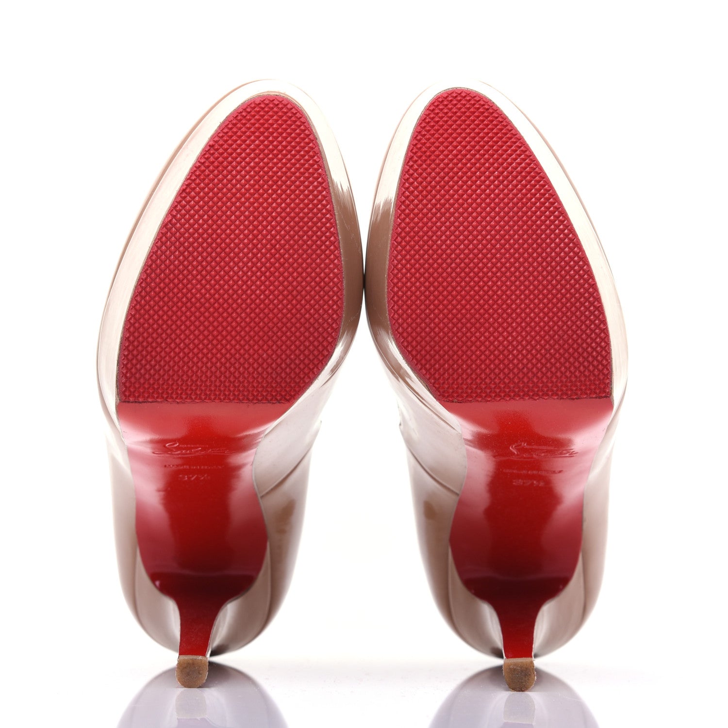 Christian Louboutin Patent Bianca 140 Pumps 37.5 Nude 5 of 13