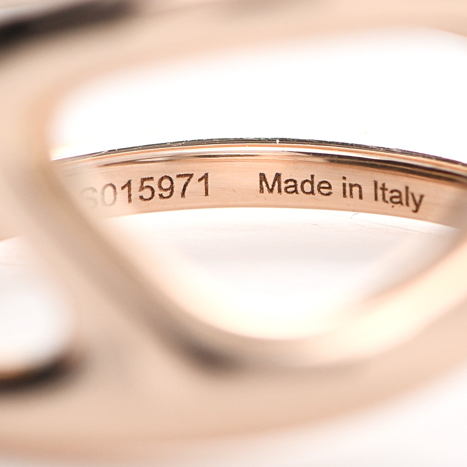 Hermes 18K Rose Gold MM Chaine d'Ancre Punk Ring 51 5.75 5 of 7