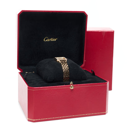 Cartier 18K Pink Gold Diamond Bezel 20mm Santos Demoiselle Quartz Watch 10 of 10