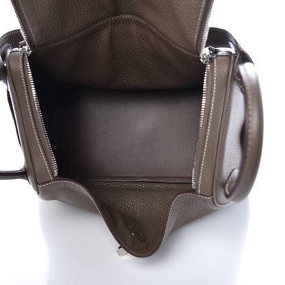 Hermes Taurillon Clemence Lindy 30 Etoupe 5 of 7