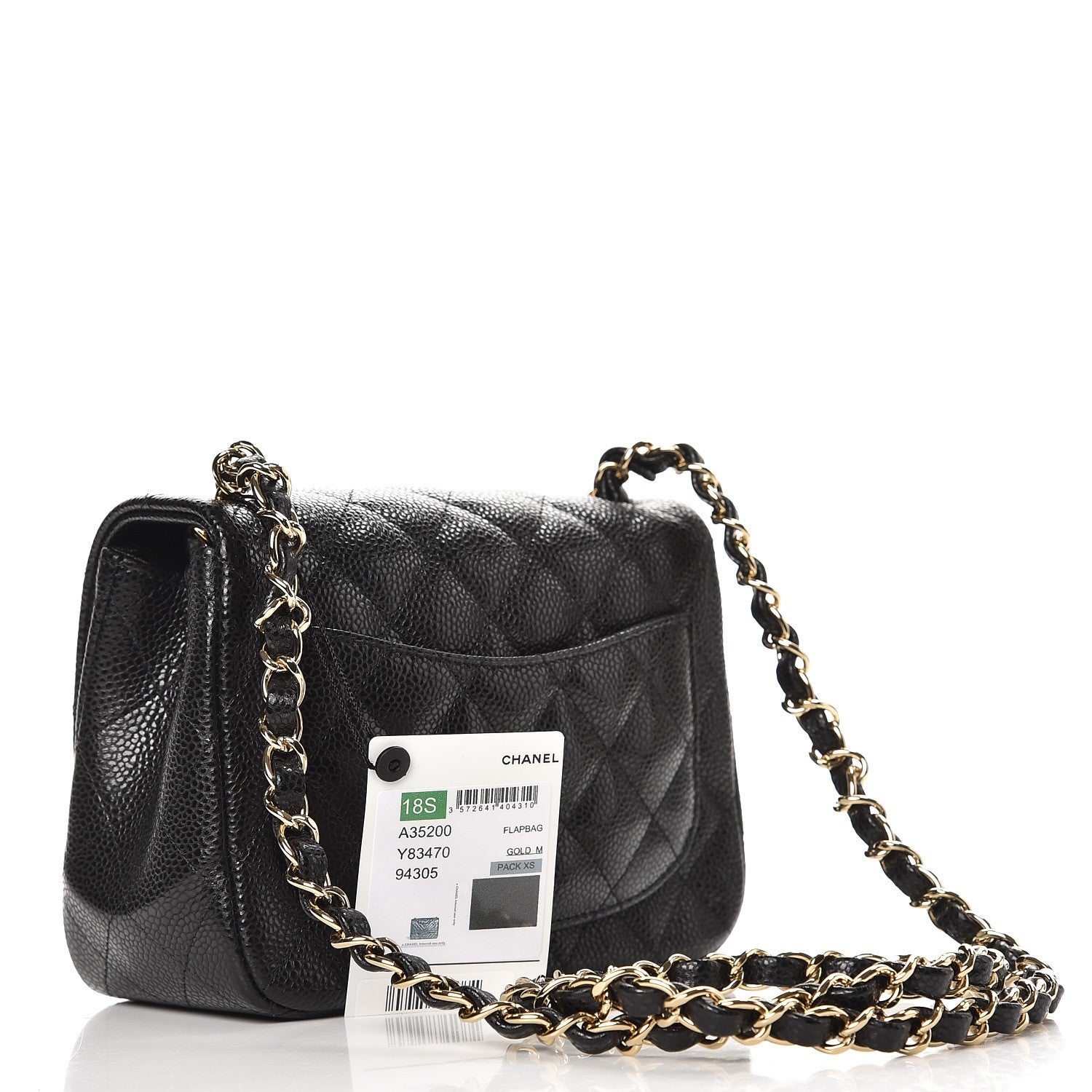 Chanel Caviar Quilted Mini Square Flap Black 3 of 8
