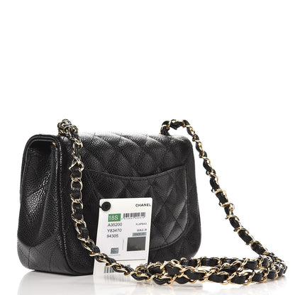 Chanel Caviar Quilted Mini Square Flap Black 3 of 8
