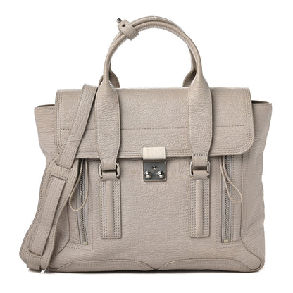 3.1 Phillip Lim Textured Calfskin Medium Pashli Satchel Feather 1 of 13