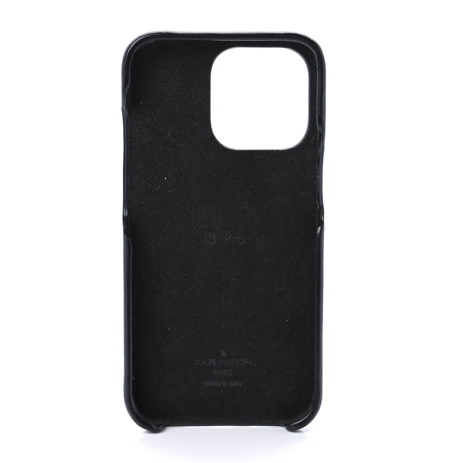 Louis Vuitton Lambskin Embossed Monogram Coussin iPhone 13 Pro Bumper Black 4 of 7