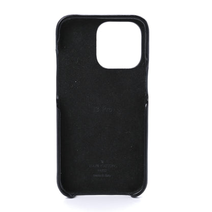 Louis Vuitton Lambskin Embossed Monogram Coussin iPhone 13 Pro Bumper Black 4 of 7