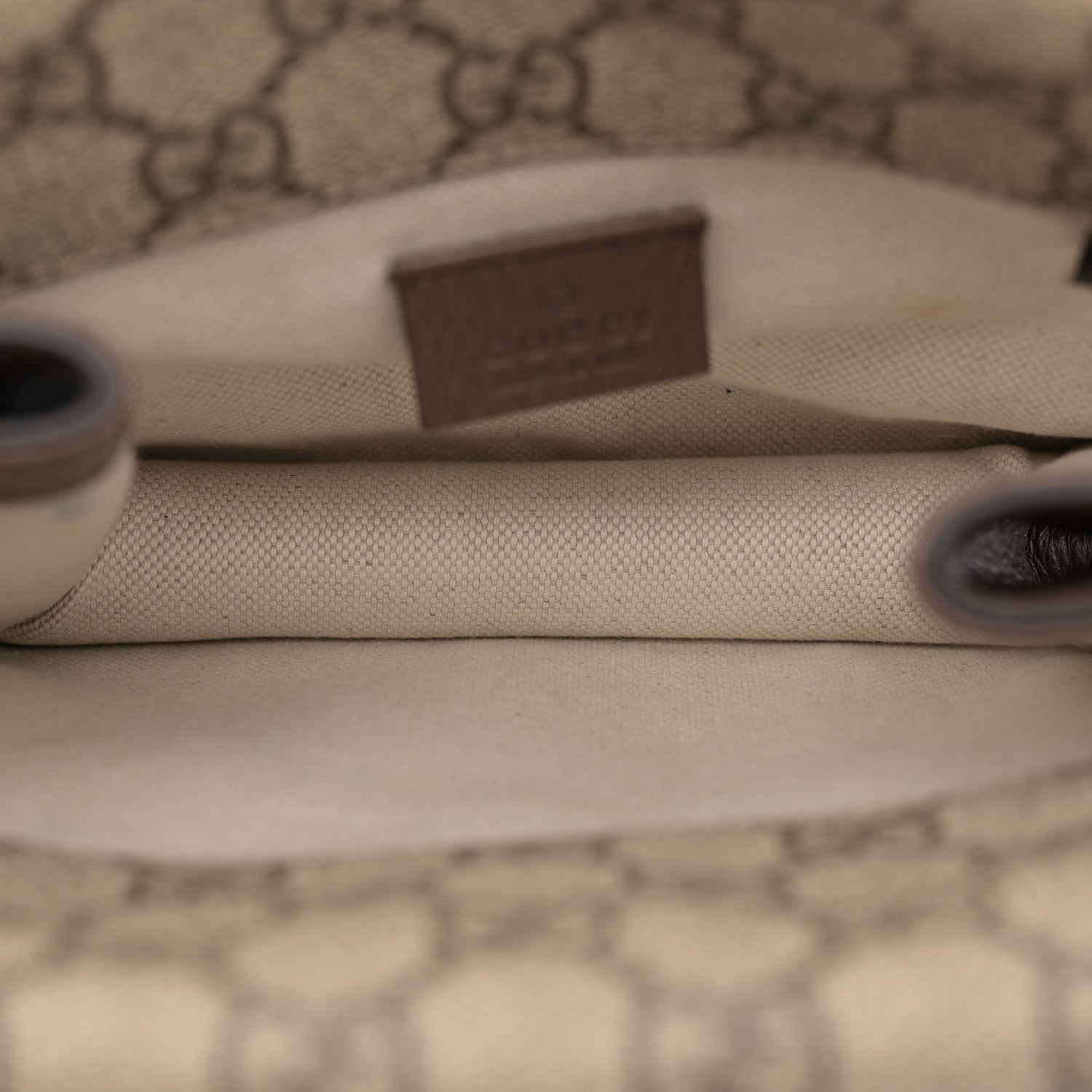 Gucci GG Supreme Monogram Web Small Neo Vintage Double Flap Messenger Bag Beige New Acero 5 of 13