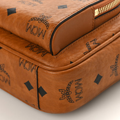 MCM Visetos Klassik Crossbody Bag Cognac 8 of 8