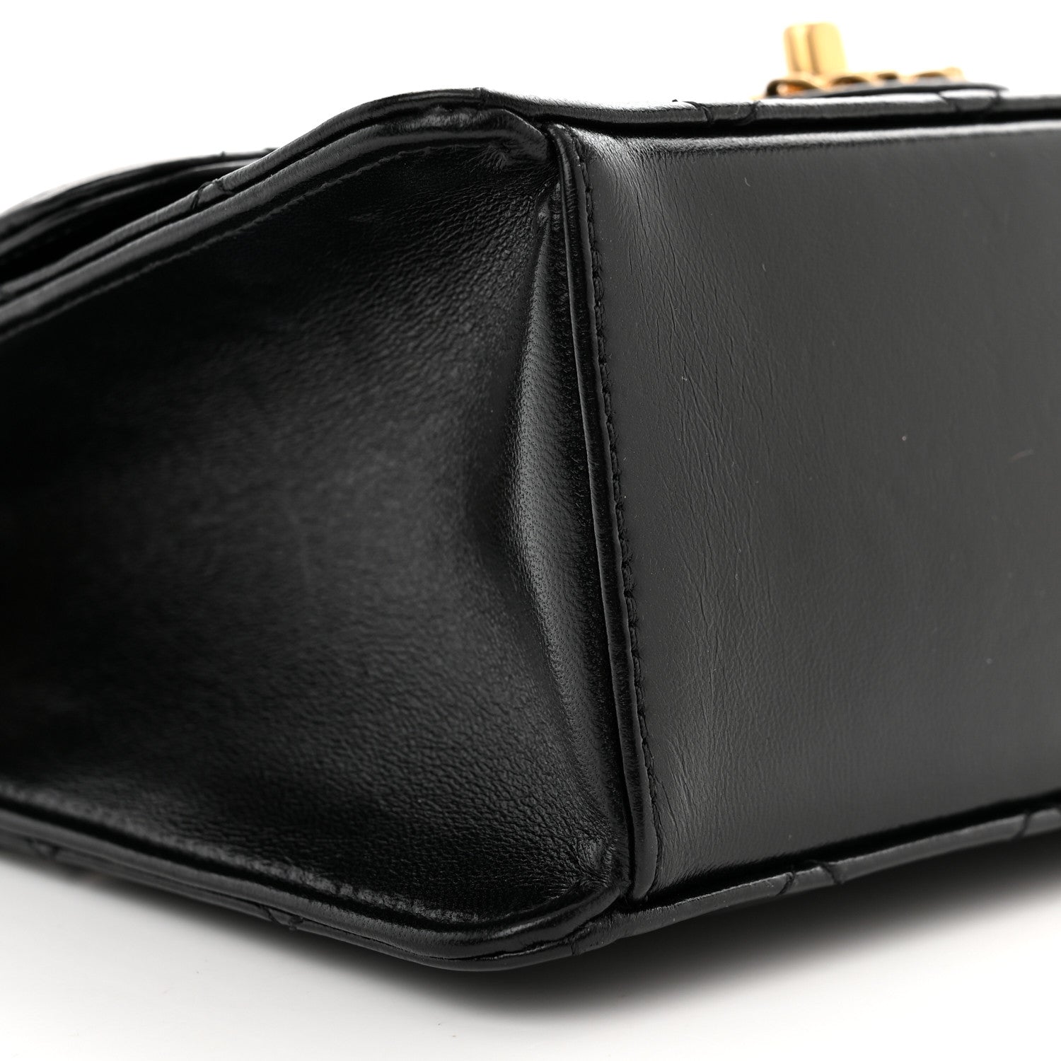 Chanel Shiny Lambskin Quilted Mini Flap Black 9 of 12