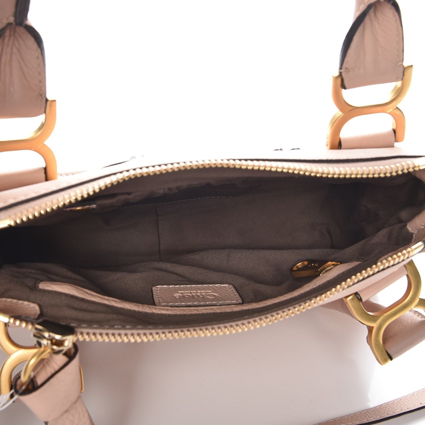 Calfskin Small Marcie Satchel Blush Nude