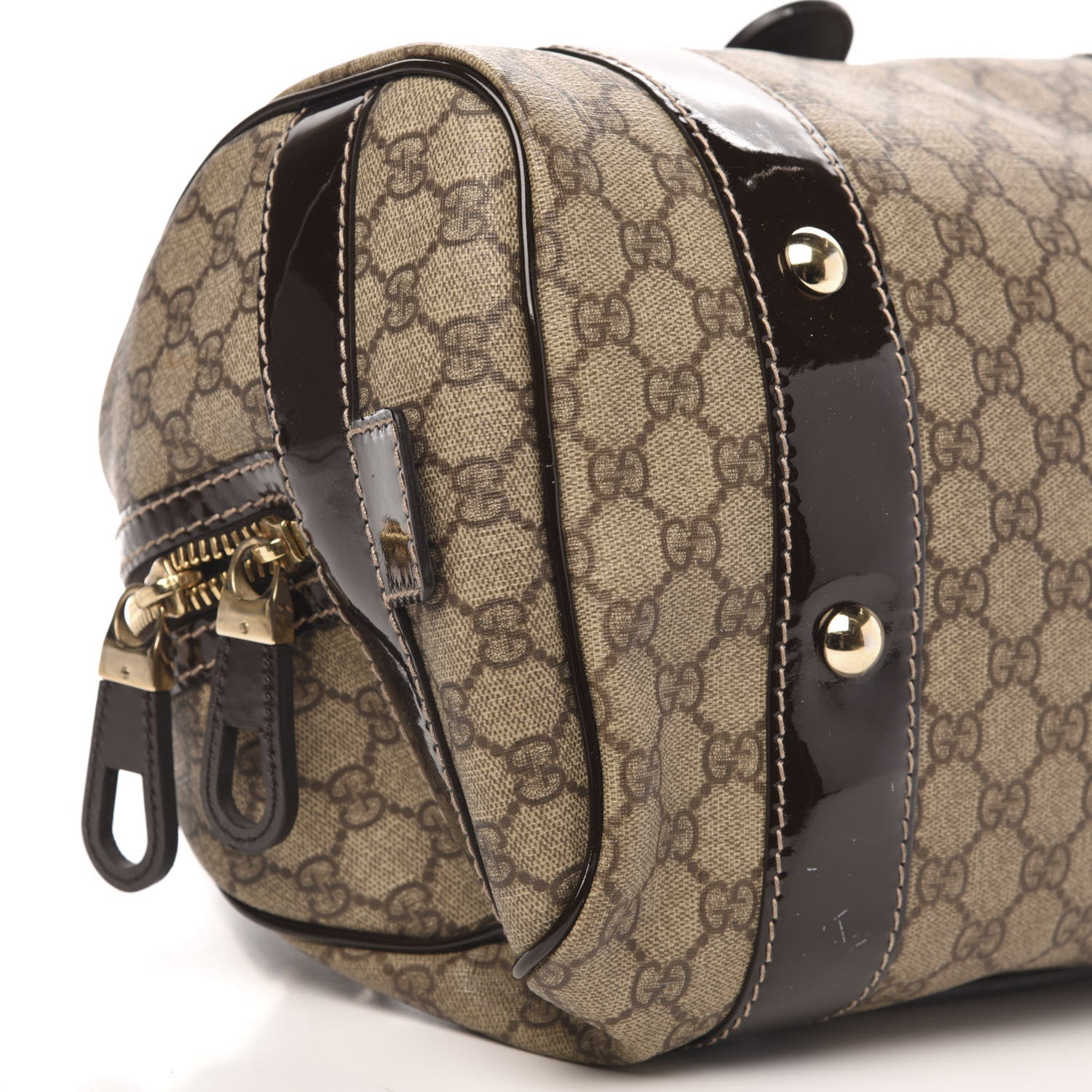 Gucci GG Plus Boston Vanity Bag Brown 8 of 15