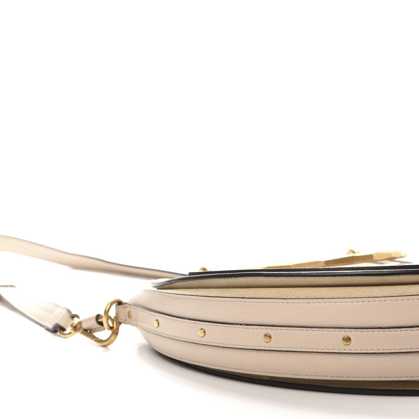 Calfskin Suede Medium Pixie Bag Abstract White