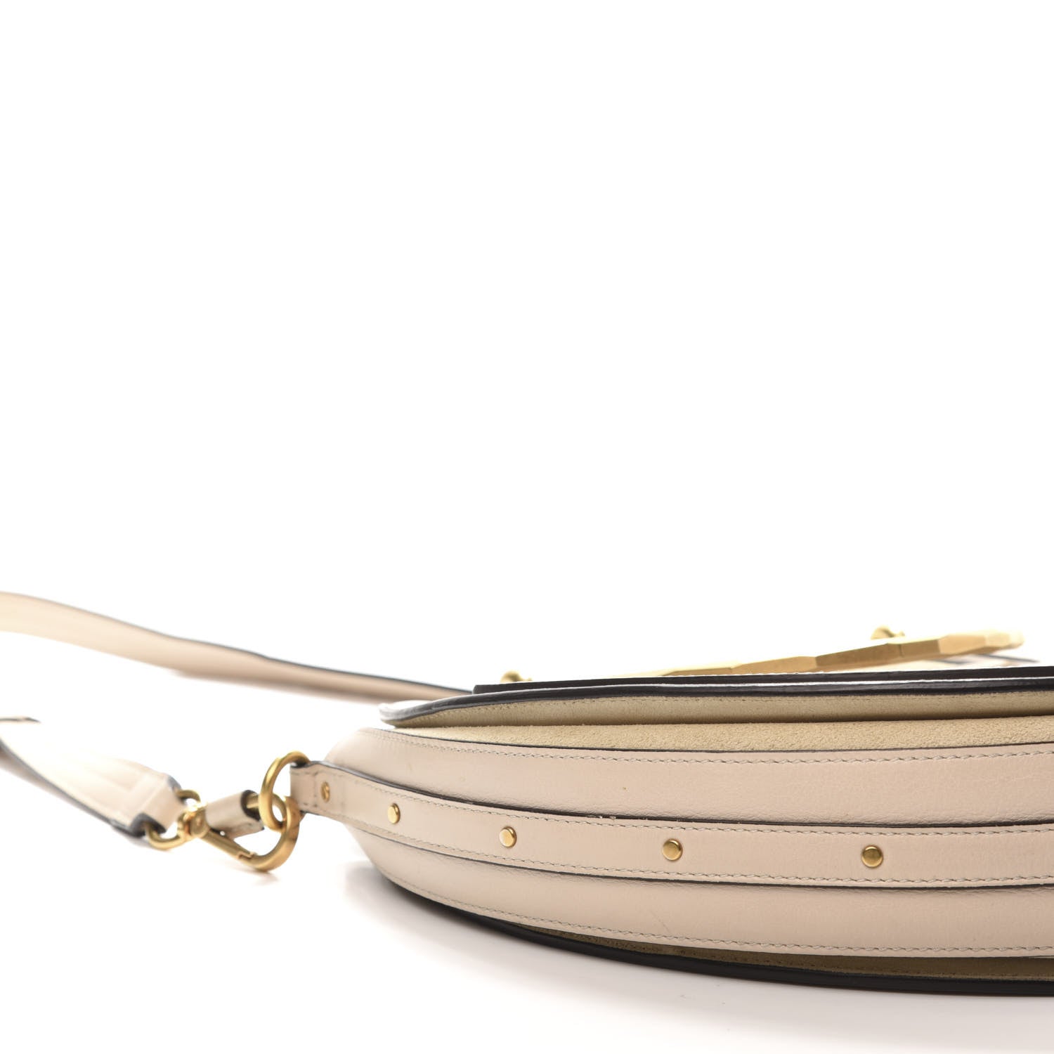 Chloe Calfskin Suede Medium Pixie Bag Abstract White 6 of 12