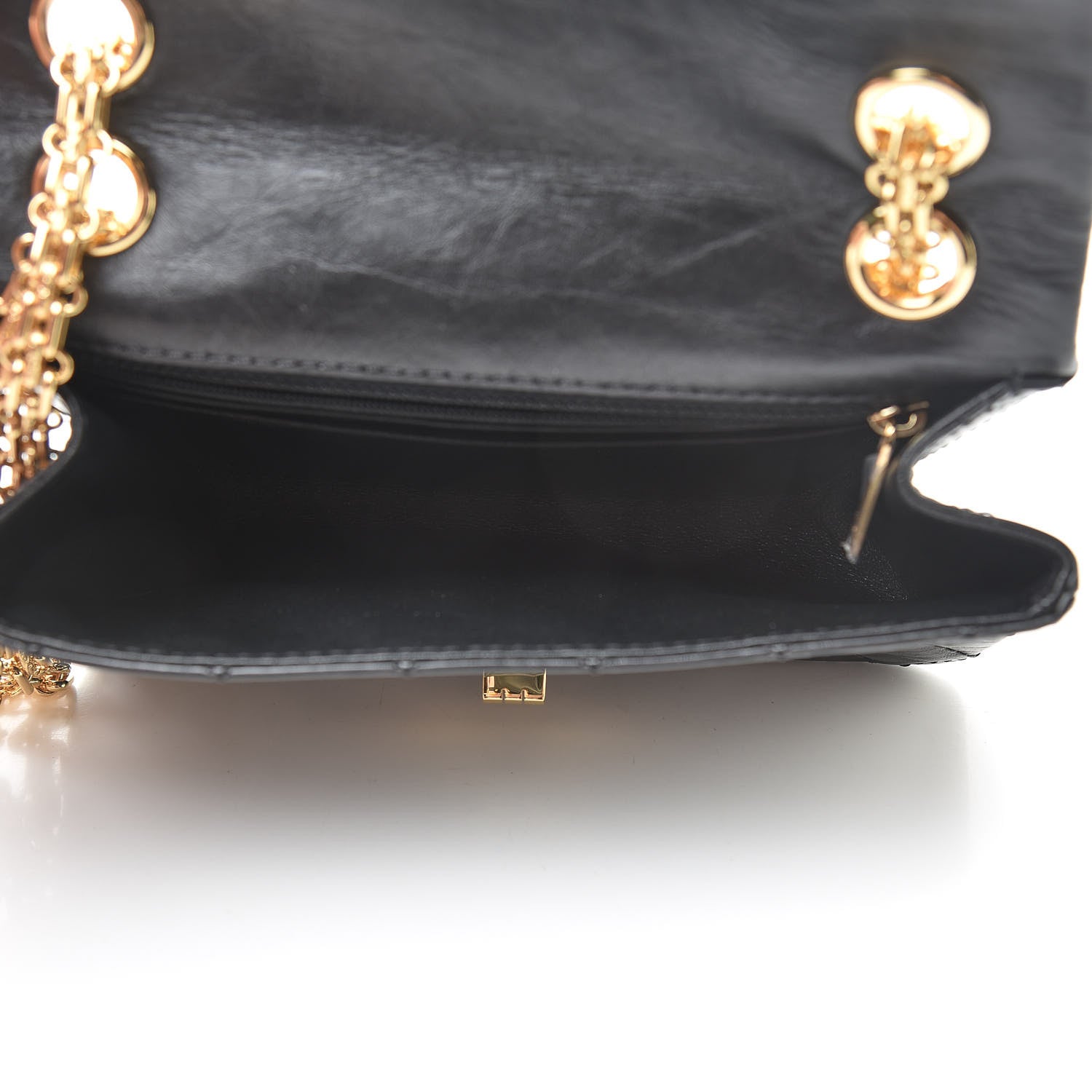 Chanel Aged Calfskin Quilted 2.55 Reissue Mini Flap Black 5 of 12