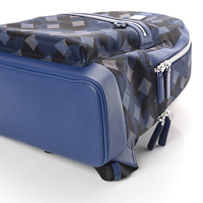 MCM Nylon Camo Dieter Medium Backpack Estate Blue 7 of 7