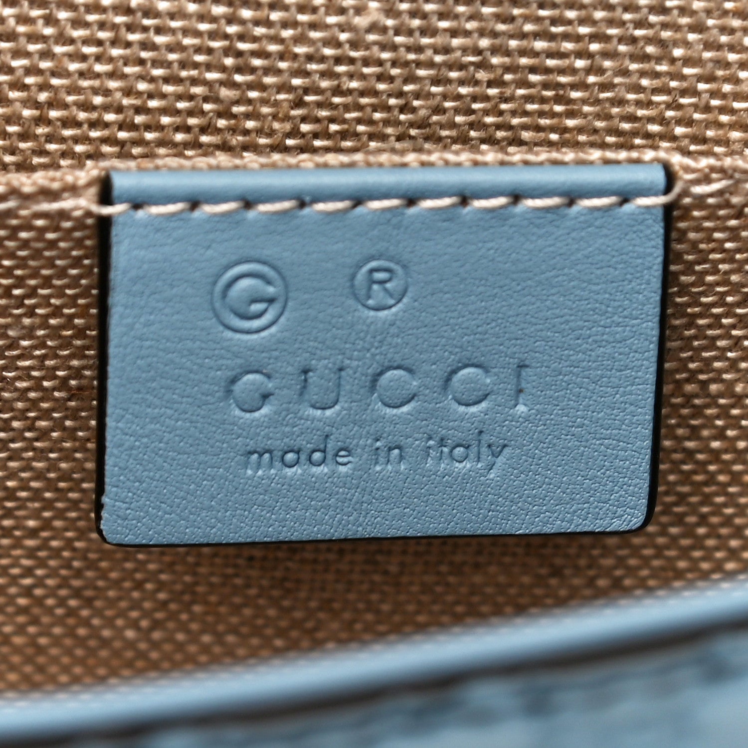 Gucci Soft Microguccissima Mini Emily Chain Shoulder Bag Mineral Blue 6 of 11