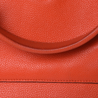 Celine Grained Calfskin Medium Edge Shoulder Bag Vermillion 13 of 21